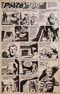 Juillard, Claude-Henri - Planche originale - Poste F1 - (1949)