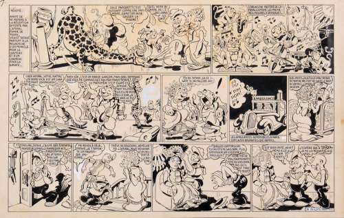 Vica | Vica, planche n°39 Ã  l’encre de Chine d’un réci… | Banque Dessinée