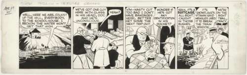 77: Gould Dick Tracy daily 4/27/45 original comic art | Russ Cochran