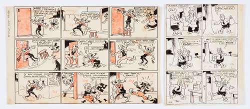 Keyhole Kate original artwork drawn and initialled by Allan Morley for… | Comic Book Auctions ltd