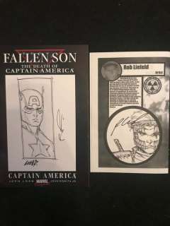 Captain America - original sketches done by deadpool creator Rob Liefeld - First edition | Catawiki
