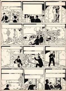 Bob de Moor - Originele pagina - Barelli 1: l‘ Egnimatique Mr Barelli / ‘De raadselachtige Mr Barelli - (1950/1956)