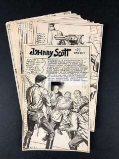 Sergio Tarquinio - 30x tavole originali Jhonny Scott - storia completa - Loose page - (1959) | Catawiki