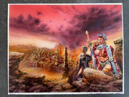 Royo - Original acrÃ­lico - Bruja De Rhostshyl (Silverglass III) - (1989) | Catawiki