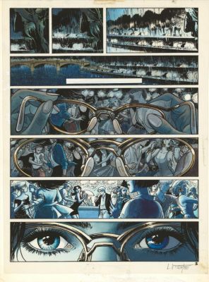 Laurent Vicomte | Bleu de mise en couleur pour la planche n°03 - L’Appel - Sasmira | Daniel Maghen