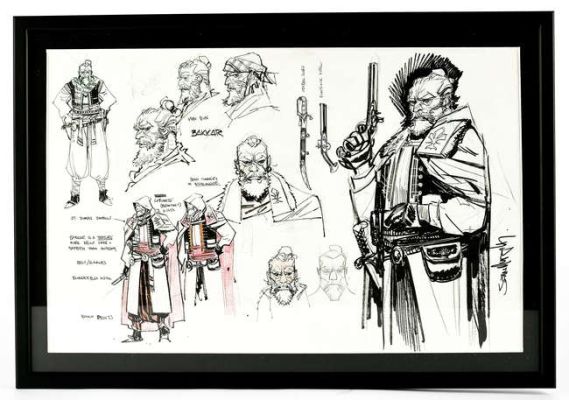 Lot 2092 - Sean Murphy - original sketch art of Bakkar (Batman: Curse of the White Knight) - later collected… | Ewbank’s