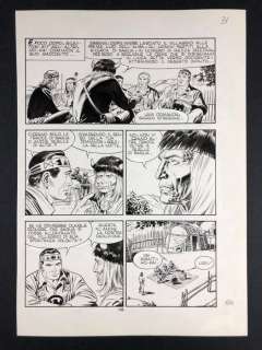 Tex n° 346 - Fabio Civitelli - Tavola originale "Gli Spiriti della notte" - Loose page - (1989) | Catawiki