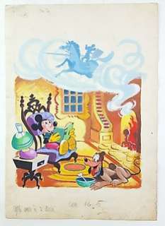 Giovan Battista Carpi - Illustrazione originale d‘apertura "Topolino alla Corte di Re ArtÃ¹" - Loose page - (1959)