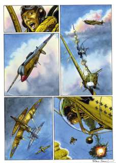 Zumstein, Franz | LE FAUCON DU DÉSERT Planche originale à l’encre de Chine | Cornette de St Cyr