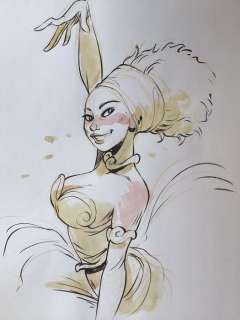 Barbucci, Alessandro - Dessin original en couleur - EkhÃ¶ monde miroir | Catawiki