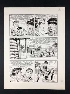 Tex n° 346 - Fabio Civitelli - Tavola originale "Gli Spiriti della notte" - Loose page - (1989) | Catawiki