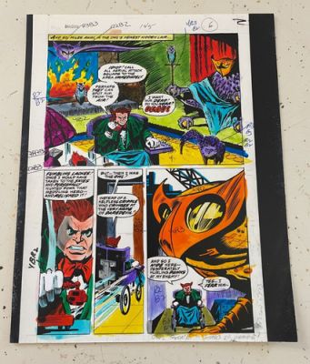 DAREDEVIL #145 comic ART color guide TUSKA 1977 OWLS LAIR STUNNING VIBRANT | eBay US (Buy It Now)
