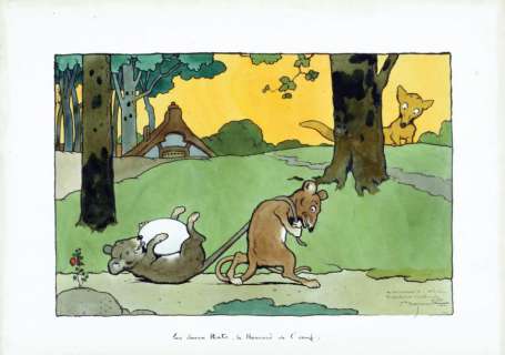 Rabier, Benjamin - LES FABLES DE LA FONTAINE Encre de chine et encres de