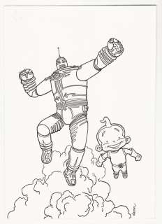 The Big Guy and Rusty the Boy Robot - Original signed illustration by Geof Darrow - First edition | Catawiki