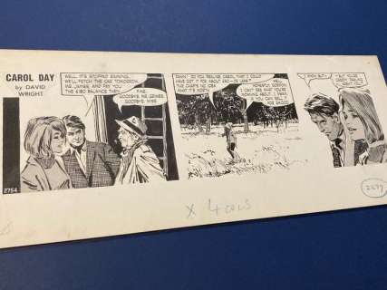 Wright, David - Original strip - Carol Day - Goodbye, Mr. Grimes - (1966/1967) | Catawiki