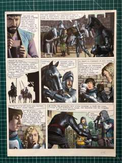 Jeronaton - Planche originale couleur - Theodora - Les Mongols - (1989) | Catawiki