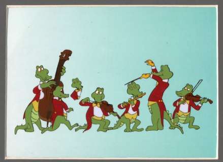 Toonder - Originele filmcel - "Het krokodillen orkest" - "Als je begrijpt wat ik bedoel" (1982) | Catawiki