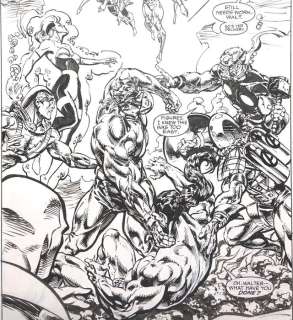 Namor the Sub-Mariner / Avengers - Geof Isherwood - Originele "Namor" Splash page - Loose page - Original Art - (1994) | Catawiki
