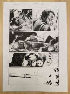 Gary Frank Geiger original comic art #13, p20 Superman, Batman, Hulk artist