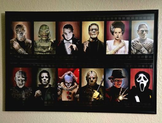 Framed Horror Film Strip 12x18 By Renoun COMIC Artist Greg Krivac SIGNED COA | eBay US (Buy It Now)
