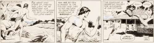 Russ Manning Tarzan Daily Comic Strip Original Art dated 12-15-67 (United Feature Syndicate, 1967). ... | Heritage