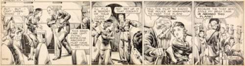 Hal Forrest and Reynold Brown Tailspin Tommy Daily Comic Strip #3040 Original Art dated 2-1-38 (Bell Syndicate, 19...