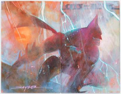 Stuart Sayger Batman #75 Wraparound Sketch Cover Variant Original Art (DC, 2019) CGC Signature Series NM/MT 9.8 - | Heritage