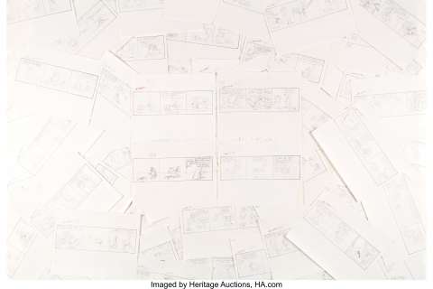 Jim Davis and Studio - Garfield Daily Comic Strip Preliminary Group of Approximately 625 (United Feature Syndicate, 1988).