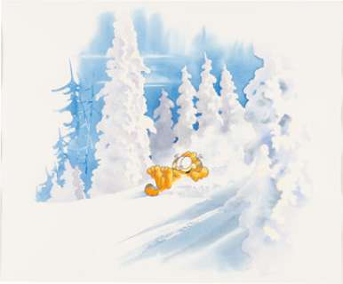 Jim Davis Studio - Garfield Painting Original Art (undated).... | Heritage