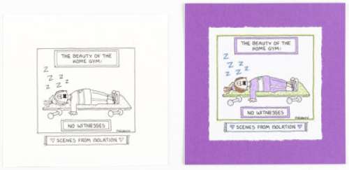 Guisewite, Cathy | Cathy Guisewite Scenes from Isolation Page 27 Single Panel Comic Illustration Original Art (Andrews McMeel Publish... (Total: 2 Original Art) | Heritage