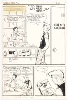 Harry Lucey and Marty Epp Archie #124 Complete 5-Page Story "To Bee or Not to Bee!" Original Art (Archie, 1961). (Total: 5 Original Art) | Heritage