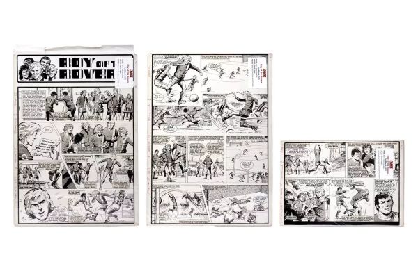 Lot 233 - Three original artwork strips for Tiger’s ’Roy Of The Rovers’ | misc / divers