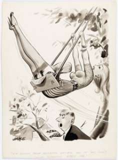 Jack Cole (as Jake) Joker June-1961 Single Panel Gag Cartoon Illustration Original Art (Humorama, 1961). | Heritage