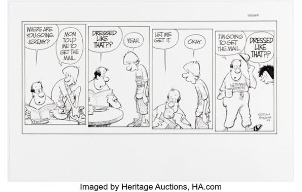 Jerry Scott and Jim Borgman Zits Sunday Comic Strip Original Art dated 5-3-15 (King Features Syndicate, 2015). | Heritage
