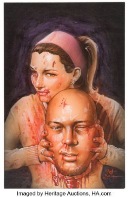 Matt Busch Night of the Living Dead: Aftermath #9 Cover Original Art (Avatar Press, 2013).