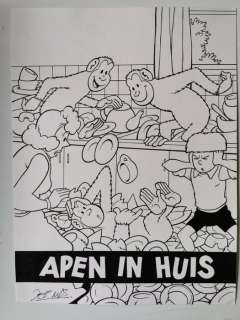 Studio Jef Nys - Originele cover (heruitgave) - Jommeke - Apen in huis | Catawiki