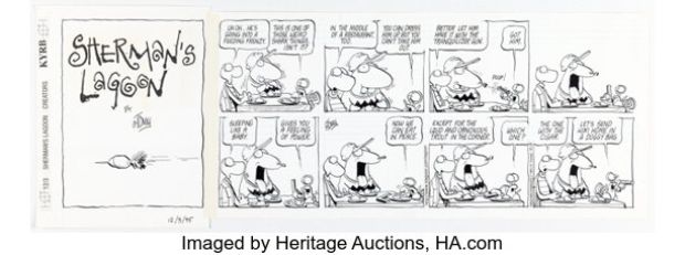 Jim Toomey Sherman’s Lagoon Sunday Comic Strip Original Art dated 12-3-95 (Creators Syndicate, 1995). | Heritage