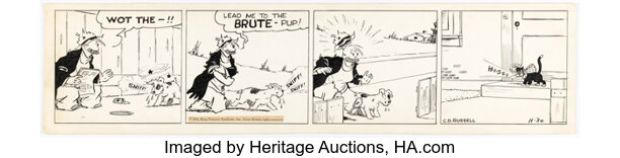 C. D. Russell Pete the Tramp Daily Comic Strip Original Art dated 11-30-35 (King Features Syndicate, 1935). | Heritage