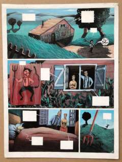 Bodin, Nathalie - Planche originale couleur - Gus le menteur - (1999) | Catawiki