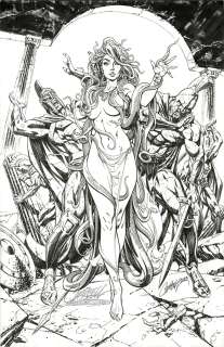 J. Scott Campbell | Original Art: FTF Medusa 2024 | J. Scott Campbell