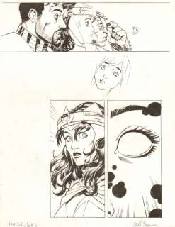 Reilly Brown - Avengers Vs. X-Men: Infinite #3 Digital Comic Page - Tony Stark, Scarlet Witch, Beast, And Hope Summers - 2012 Signed