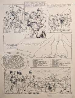 FERRY ( FERNAND VAN VOSSELEN) BORN IN 1944 IN BEVEREN ORIGINAL INDIAN INK DRAWING ON PAPER, FROM THE "IAN KALEDINE" SERIES CREATED IN 1978 FOR THE TINTIN MAGAZINE AND PUBLISHED AS AN ALBUM BY EDITIONS DU LOMBARD. | Goldfield