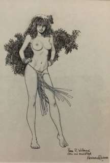 Altuna - Dessin original - Femme séduisante - (2015) | Catawiki