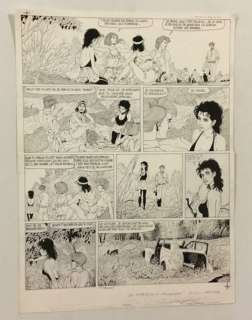 Renaud - Planche originale (p.28) - Les enfants de la salamandre T1 - Angie - Loose page (1988) | Catawiki