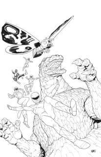 Adam Gorham - GODZILLA VS. MIGHTY MORPHIN POWER RANGERS II #3 Cover