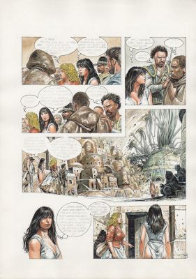 Paolo Eleuteri Serpieri | Druuna n.3 Creatura p.39 (mise en couleur) | Tavole Originali