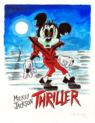 Mickey Mouse Inspired by Michael Jackson – “Thriller” | Corner4art