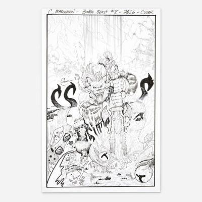 Chris Marchman | Invincible Universe: Battle Beast #8 Cover Original Art (Image Comics, 2026) | Landry Pop Auctions