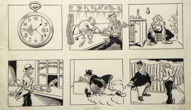 Leon Kern | « Les Mémoires d’ une Montre  » – Planche Originale | Zic et Bul