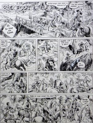Nicolas Dumontheuil | Big Foot – Tome 2 – Planche originale n° 18 | Zic et Bul